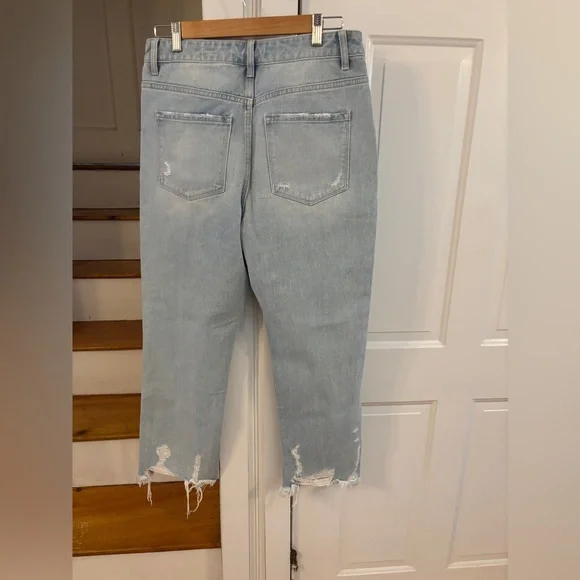 Flying Monkey Light Blue ‘In A Daze’ Jeans size 29 Boyfriend distressed NWT - Picture 5 of 5